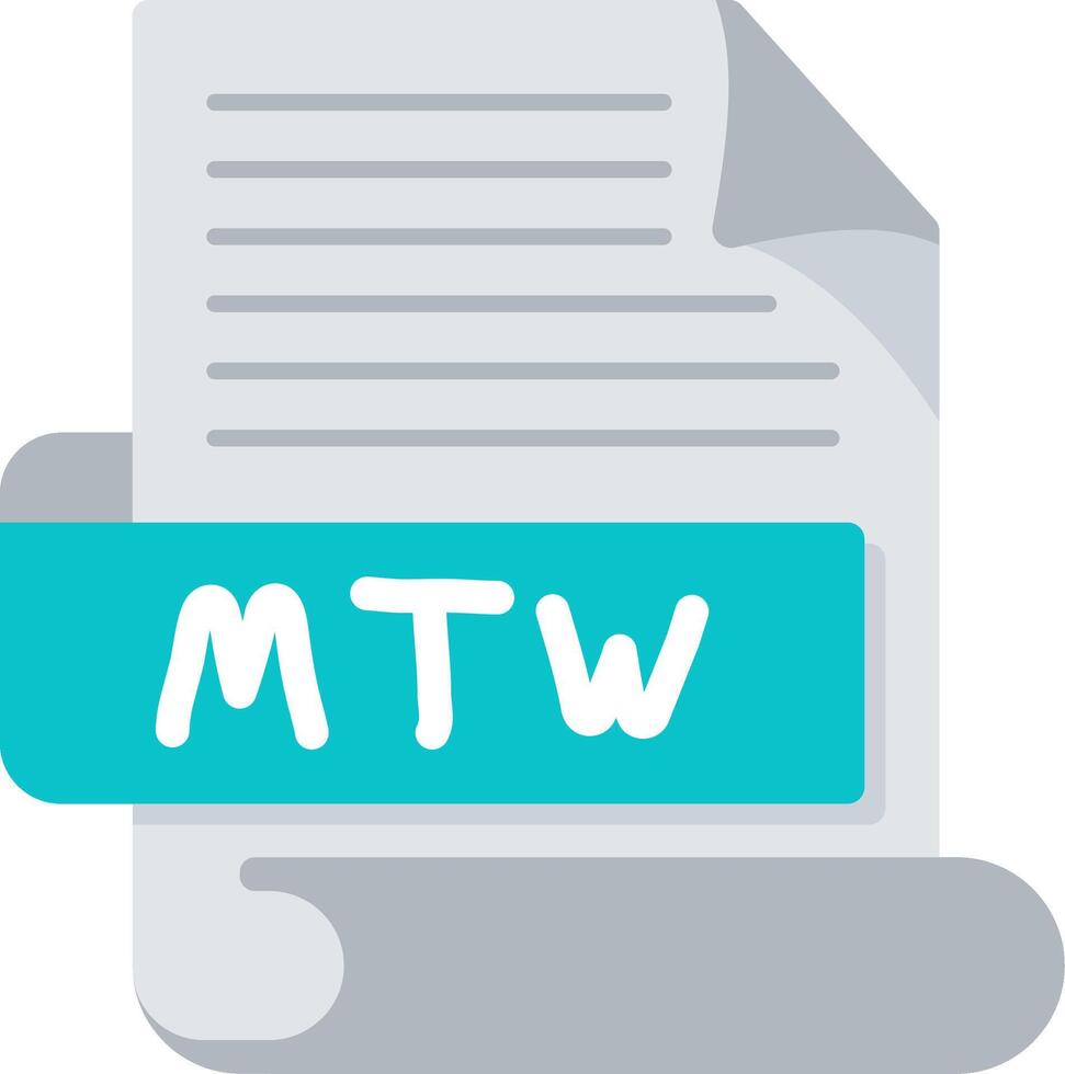 MTW Bold Ideas Creative Design Icon vector