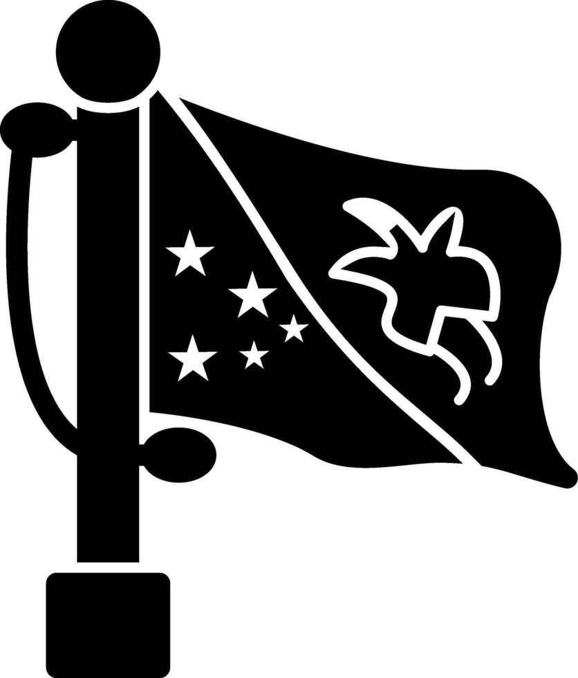 Papua New Guinea Unique Creative Nation Design vector