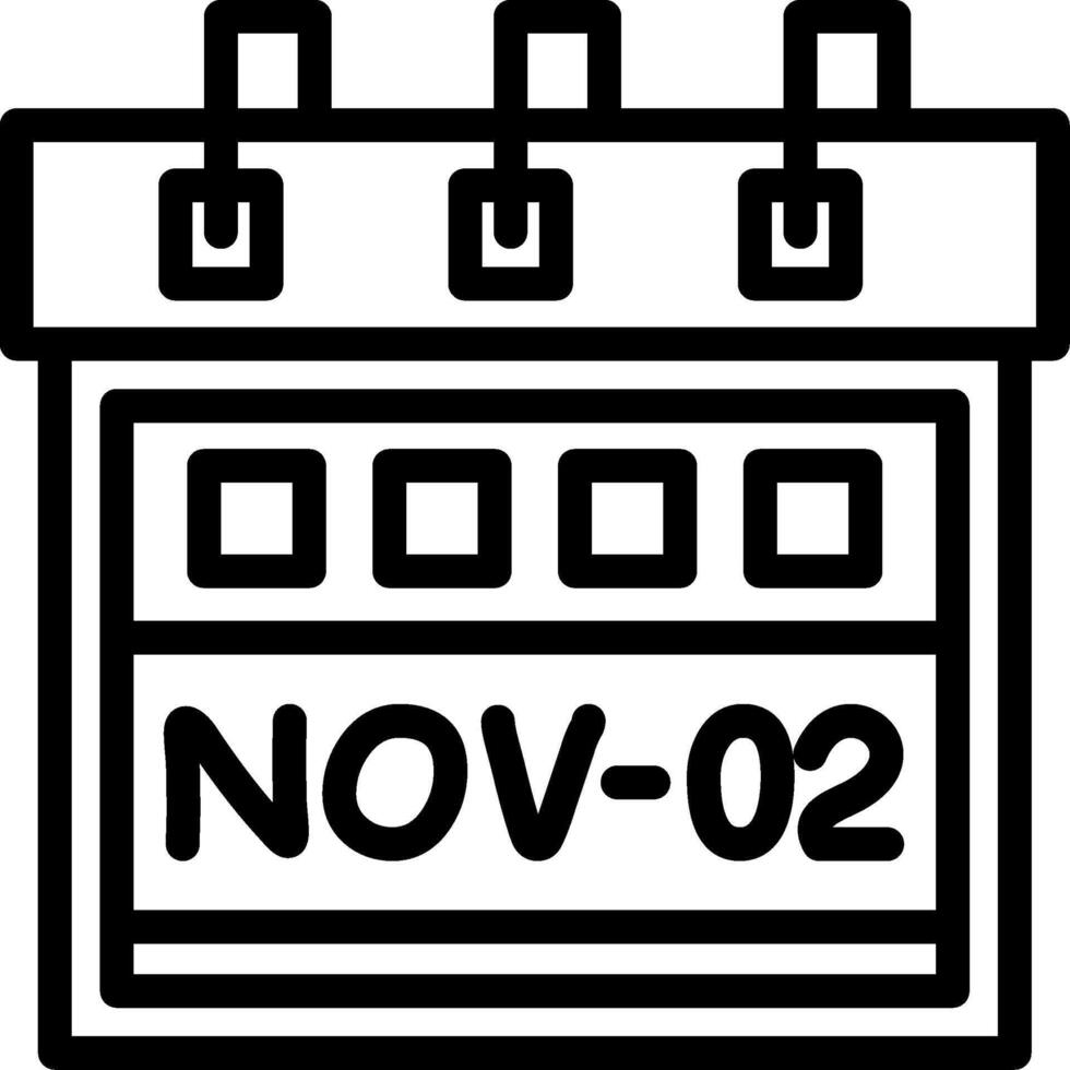 Second November Creative Unique vectoe Icons vector