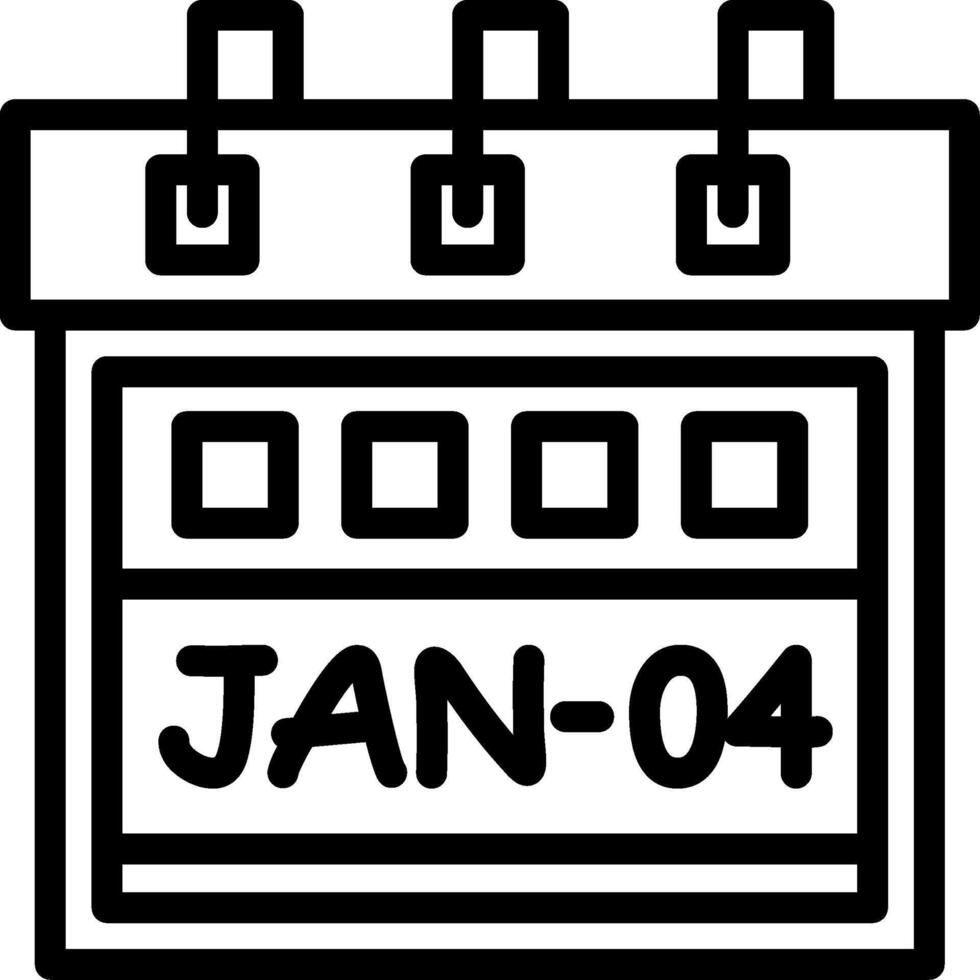 Fourth January Creative Unique vectoe Icons vector