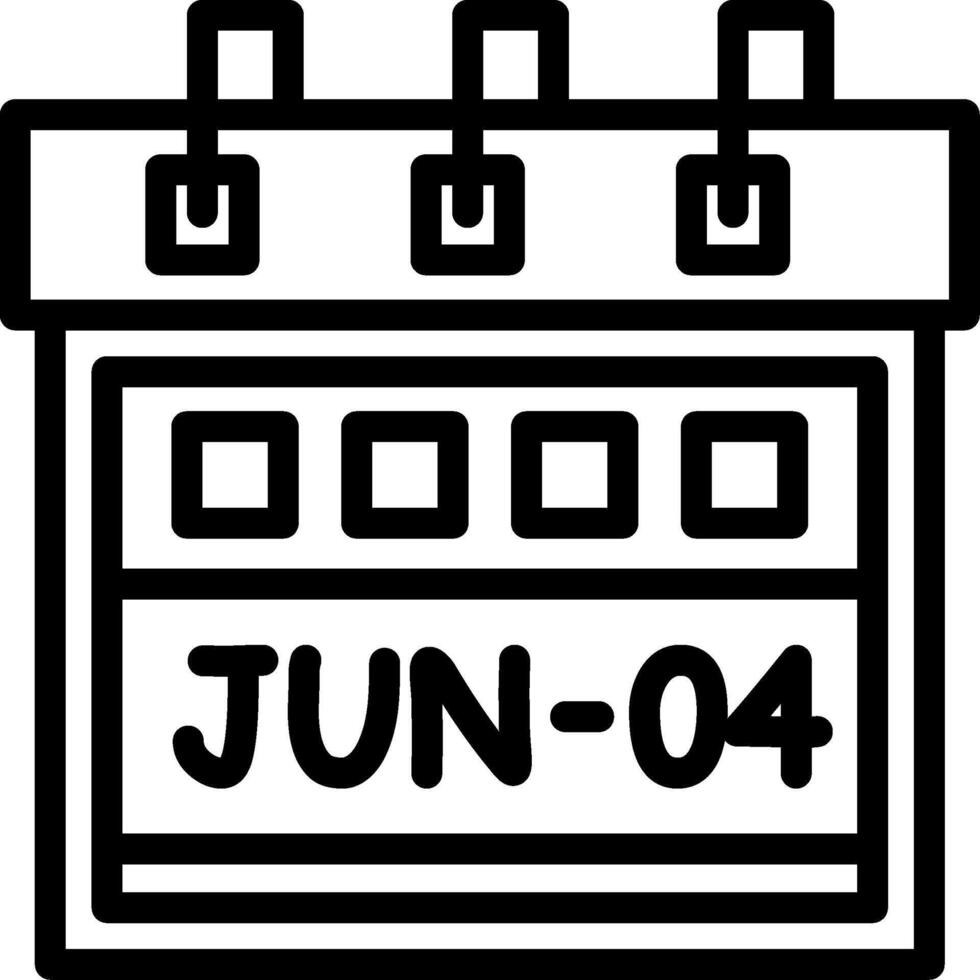 Fourth June Creative Unique vectoe Icons vector