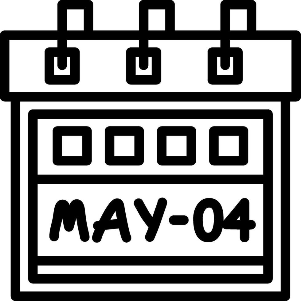 Fourth May Creative Unique vectoe Icons vector