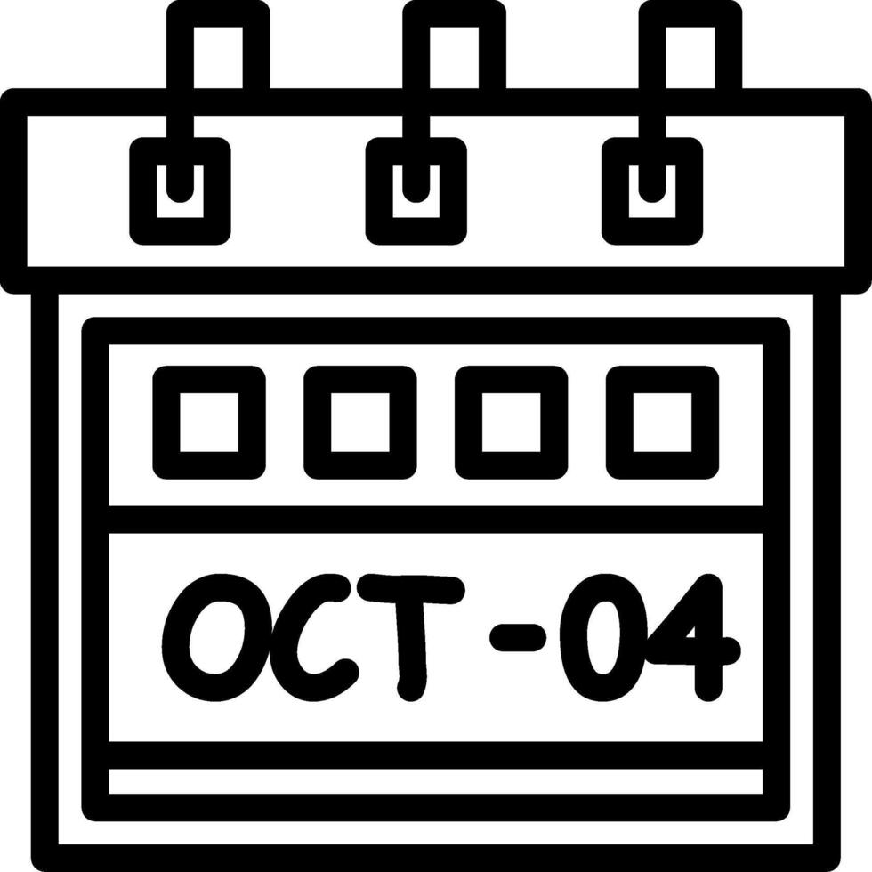 Fourth October Creative Unique vectoe Icons vector