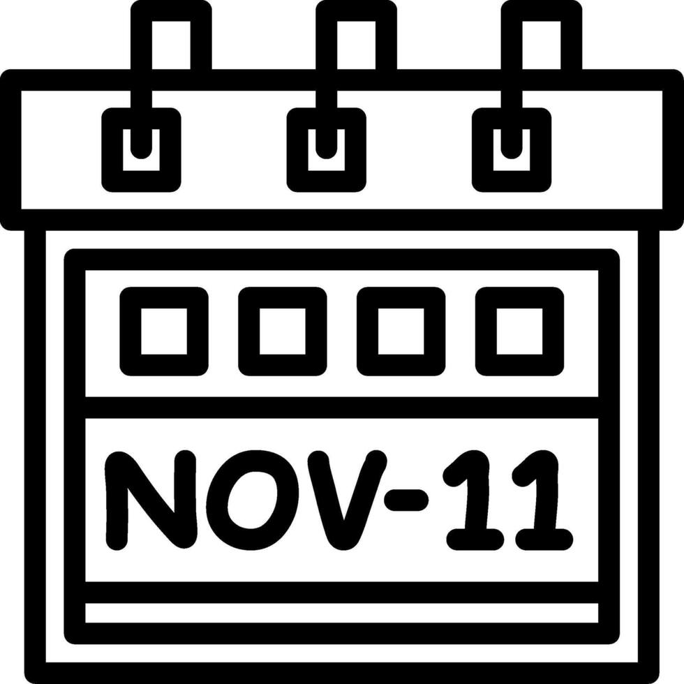 Eleventh November Creative Unique vectoe Icons vector