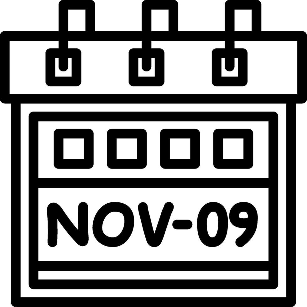 Ninth November Creative Unique vectoe Icons vector