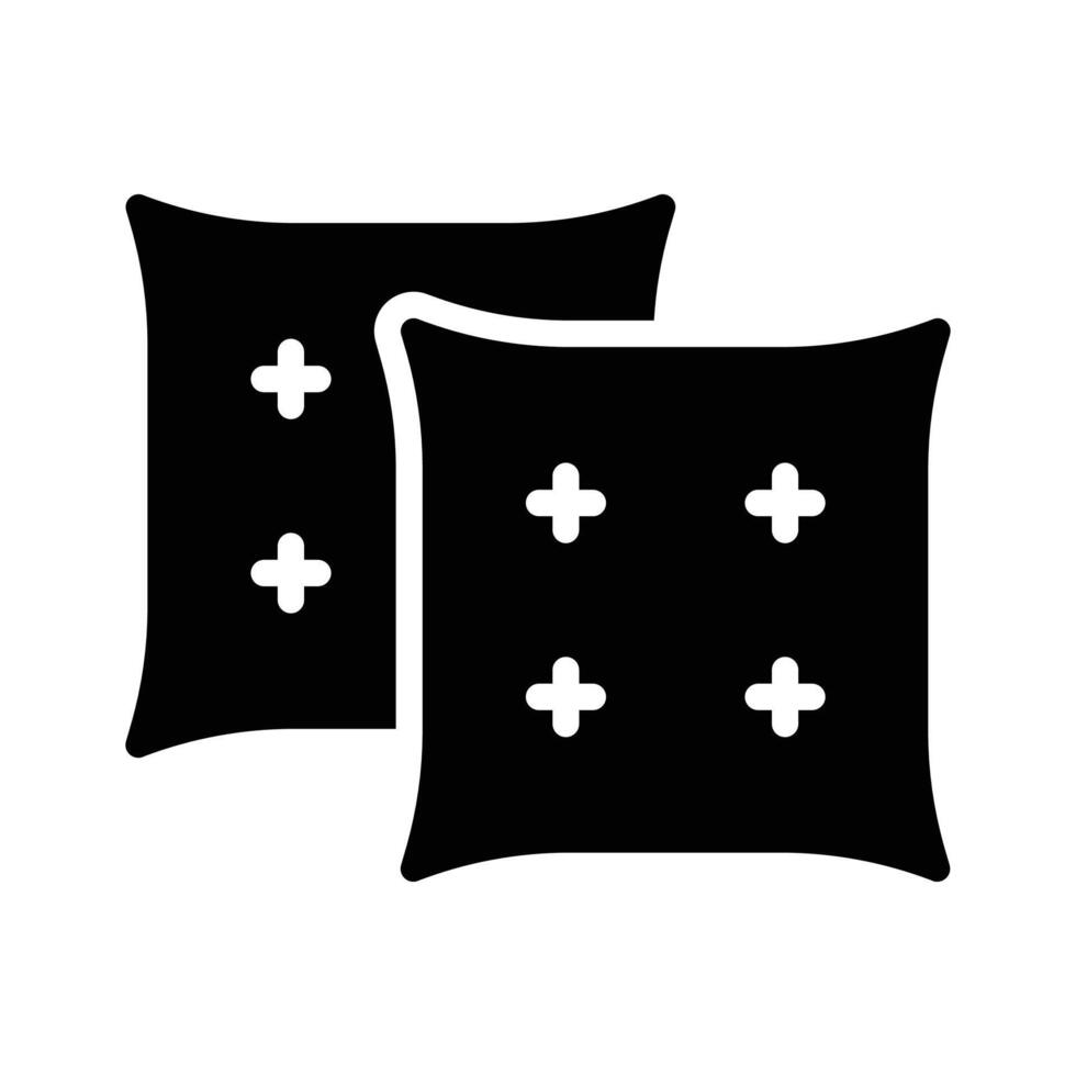 Grab this amazing glyph style icon of decorative cushions vector