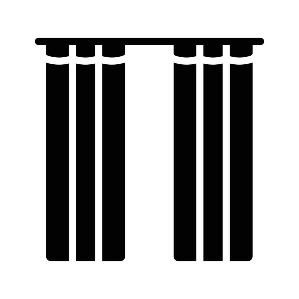 Ready to use glyph icon showing drapes, available for premium download vector