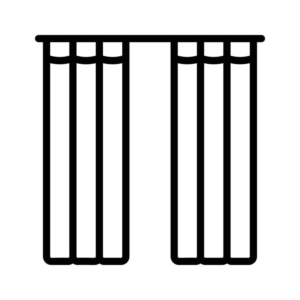 Ready to use line icon showing drapes, available for premium download vector