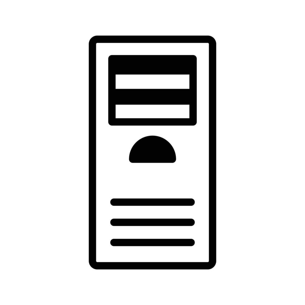 A modern line style icon showing floor ac. vector