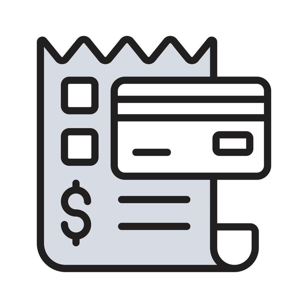 Download our modern line style icon of payment invoice vector