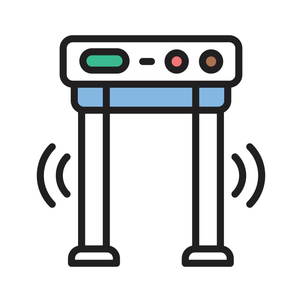 Get this amazing line icon of security gate vector