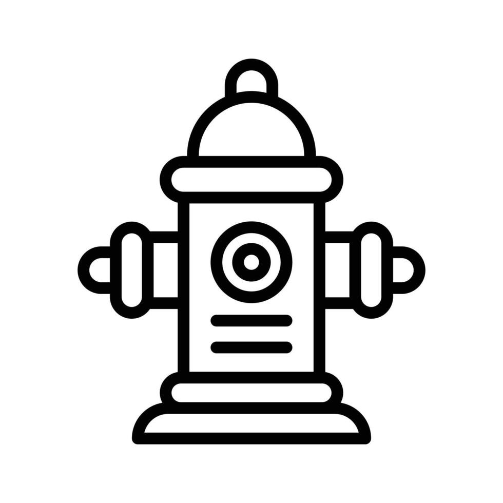 Water hydrant icon creatively designed in line style. vector