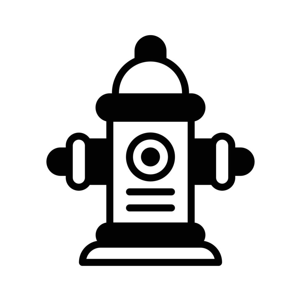 Water hydrant icon creatively designed in glyph style. vector