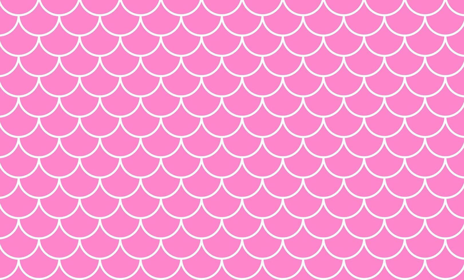 mermaid pattern, fish scale pattern art line on pink, mermaid tail pattern line art for decoration vector