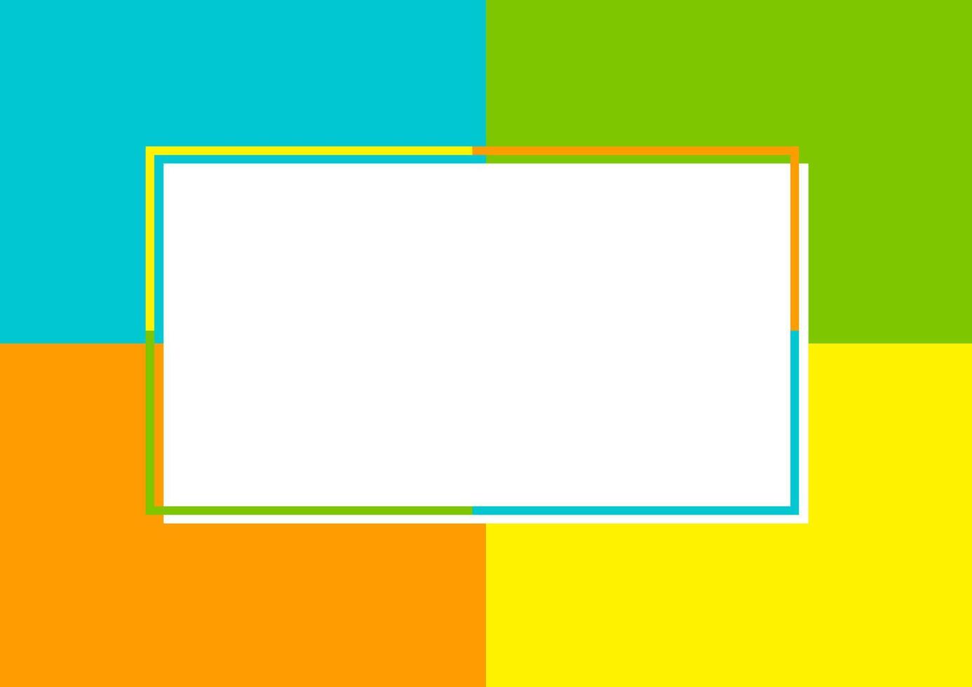 white on pastel soft multicolour for banner background, square shape multicolored for copy space, colorful square for banner, background multicolored for advertising vector