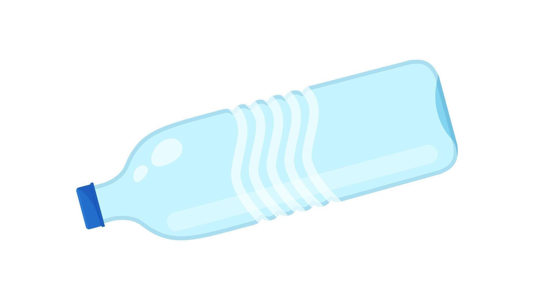 used bottle plastic waste isolated on white background, bottle water drink garbage plastic, clip art of bottle plastic waste dirty, bottle plastic used for garbage recycle environment vector