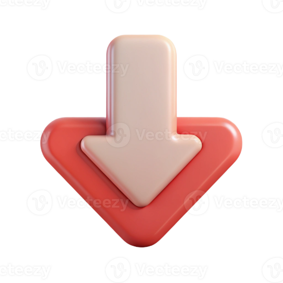 exemplary geometric Arrow-shaped badge pointing down. Minimal, flat color, clean lines with Scalable Design. precision png