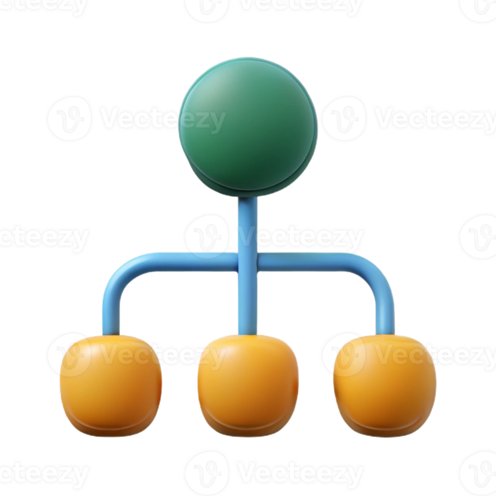 nostalgic dramatic Tree diagram with three branches. Scalable, single-weight stroke, flat color with Scalable Design. expertly shot png