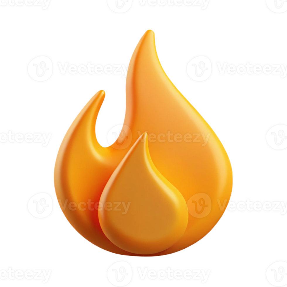 splendid elegant Crisp edges flame icon. Minimal design, flat color with Scalable Design. 8K png