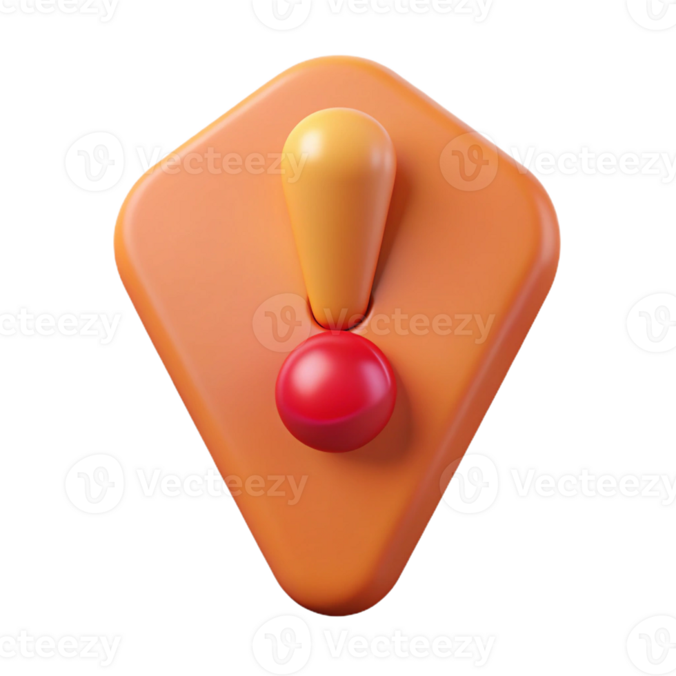 exceptional futuristic Minimalist exclamation point character with a bold dot. Crisp edges, flat color, with Scalable Design. flawless png