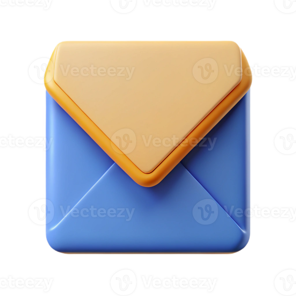 glorioso melancólico retro a envelope ícone para comunicação. limpar \ limpo linhas, plano cor, fresco arestas com escalável Projeto. estúdio qualidade png