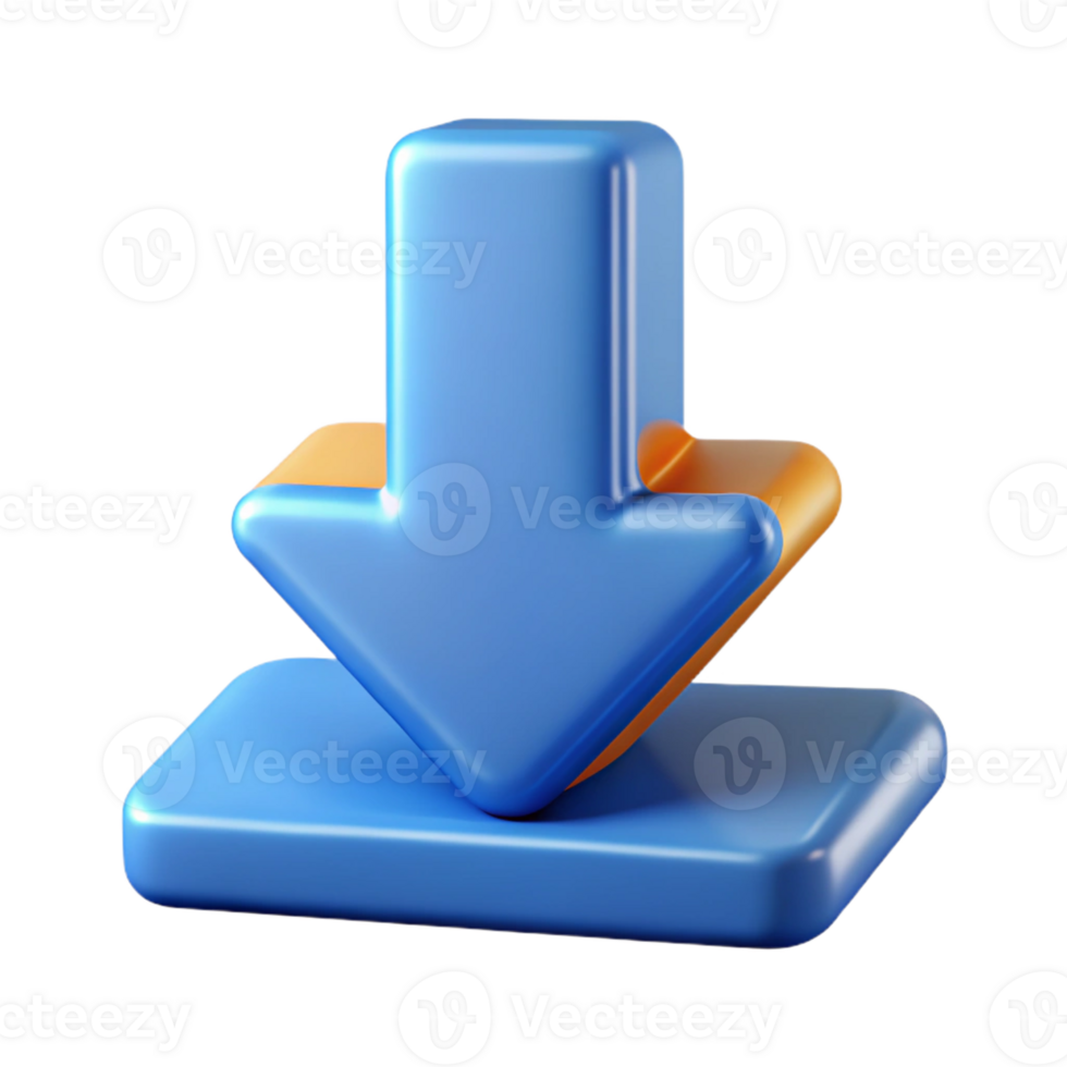exceptional elegant Stylized symbol of download. Downward arrow with crisp edges. Single-weight stroke, with Scalable Design. precision png