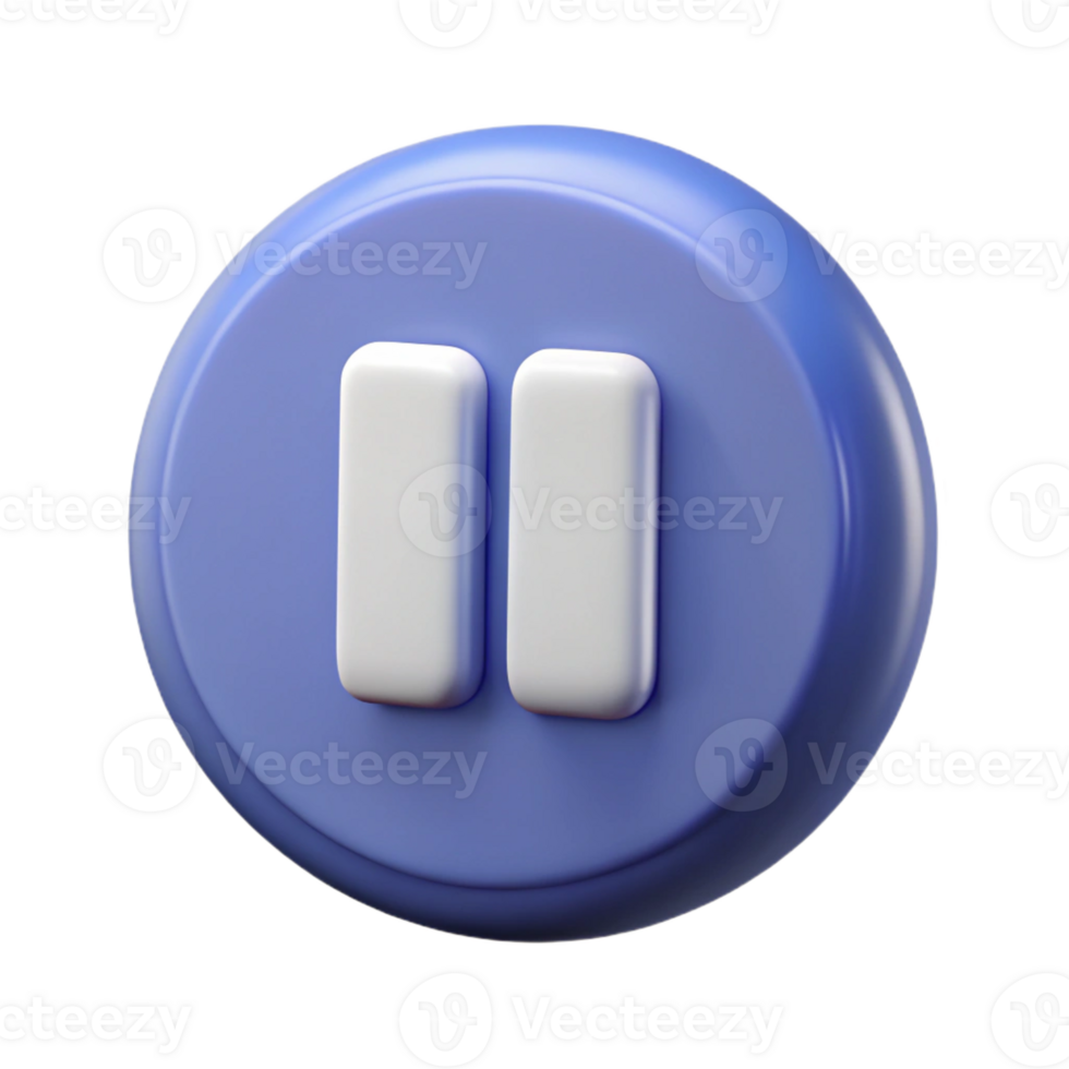 exceptional impressionist A symmetrical pause button icon. Crisp edges, single-weight stroke, with Scalable Design. premium png