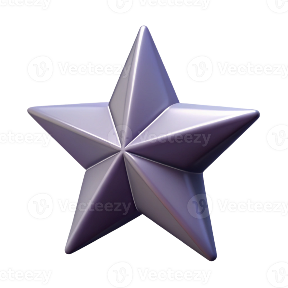 glorious dreamy vintage Five-pointed star icon, symmetrical, geometric. Crisp edges, flat color with Scalable Design. precision png