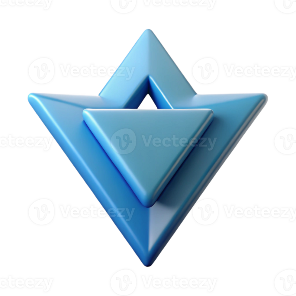 exceptional futuristic Symmetrical arrow formed by two triangles. Clean lines. with Scalable Design. refined png