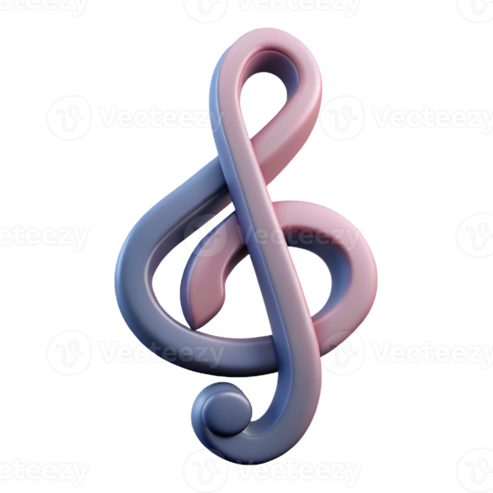calm fascinating Geometric symbol of music. Treble clef with sharp angles. Crisp edges, with Scalable Design. impeccable png