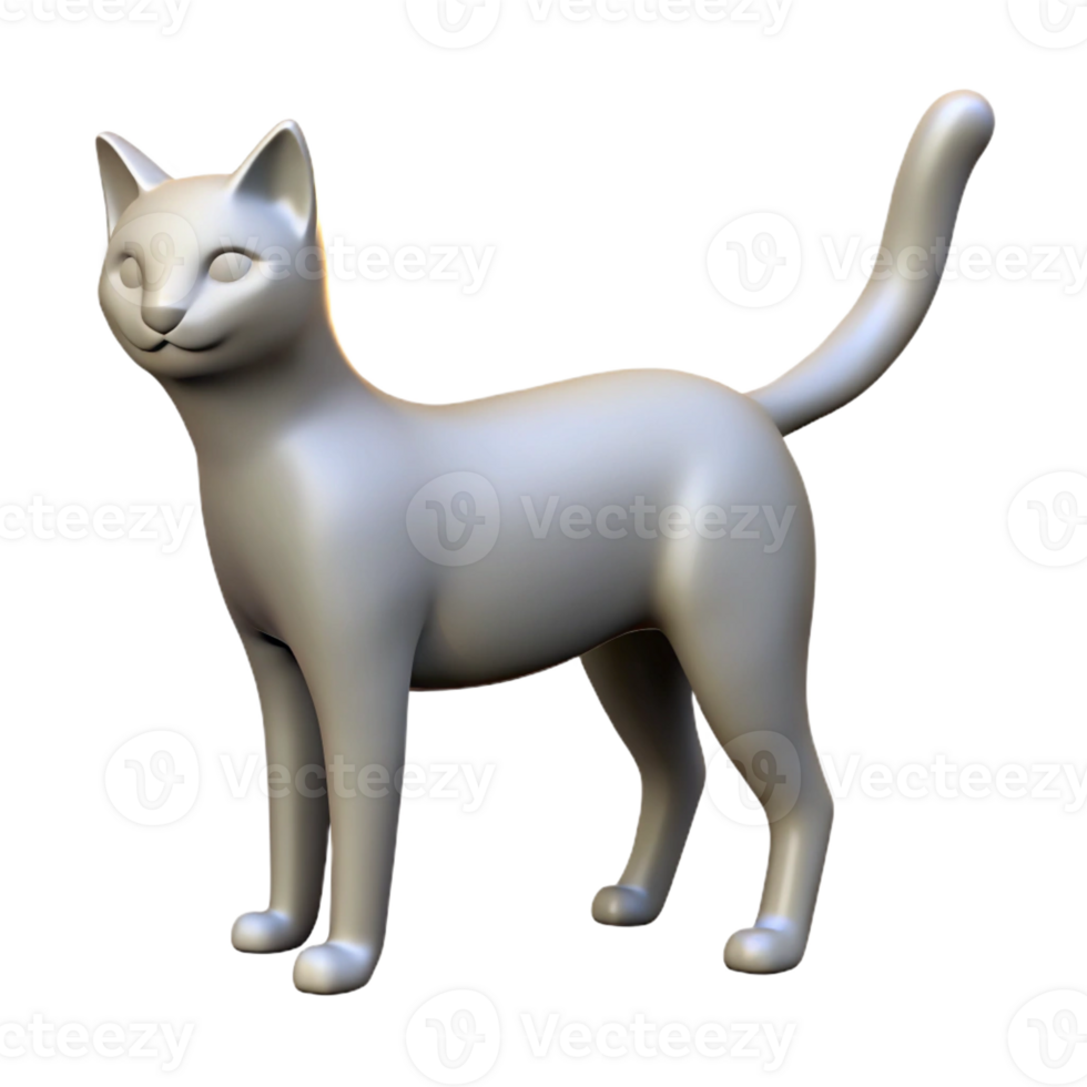 hypnotic distinctive Single-weight stroke outline of a cat. Minimal, crisp edges with Scalable Design. png