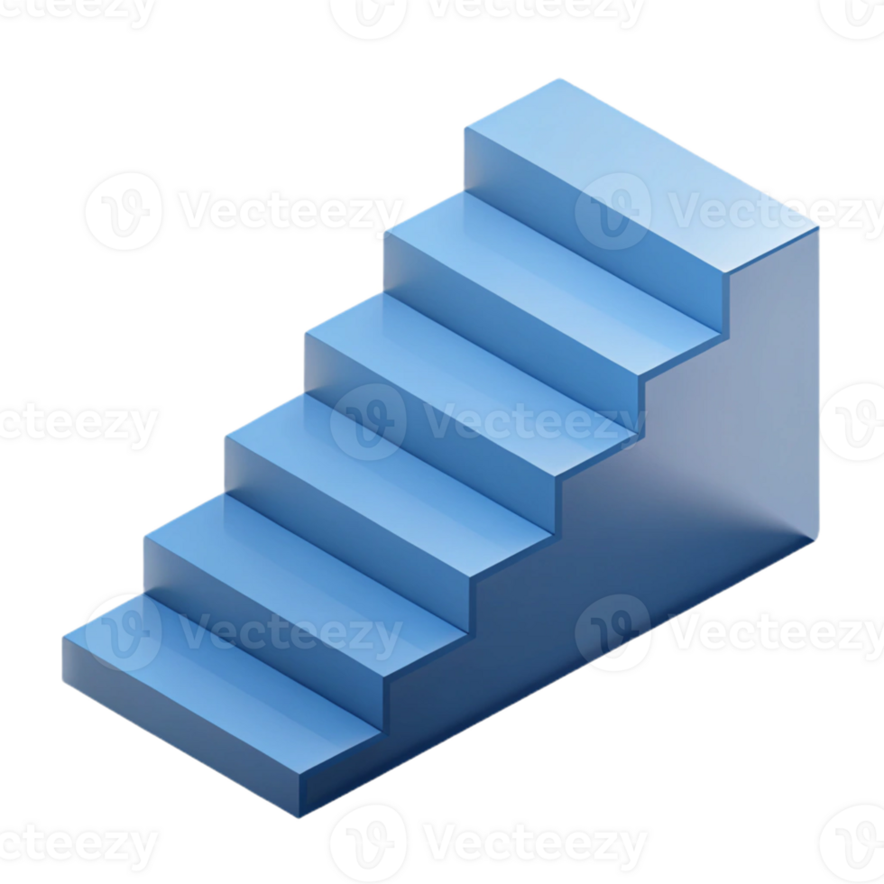 striking distinguished Isometric staircase with crisp edges and single-weight stroke with Scalable Design. png