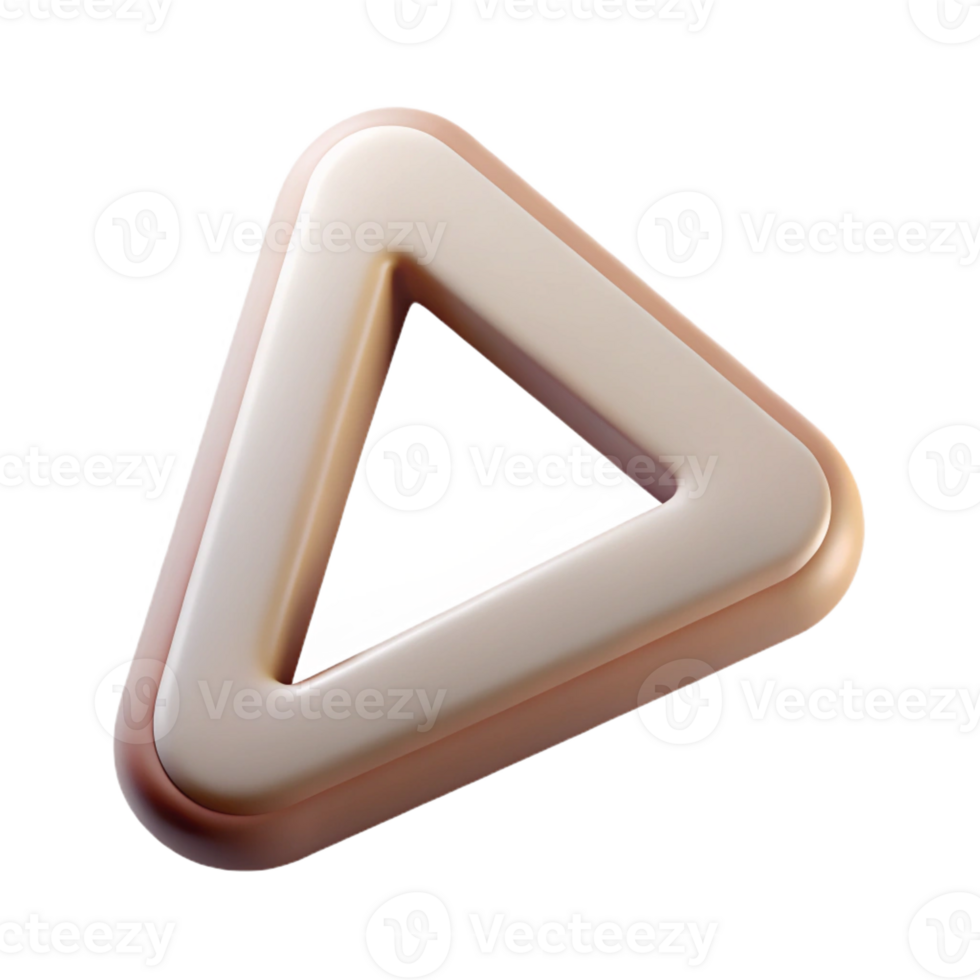 peaceful majestic Triangle logo with rounded corners. Single-weight stroke, flat color, clean lines with Scalable Design. professional png