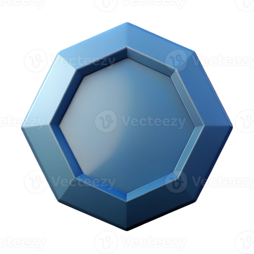 bold wonderful Geometric octagon shape. Symmetrical design, clean lines, flat color with Scalable Design. 8K png