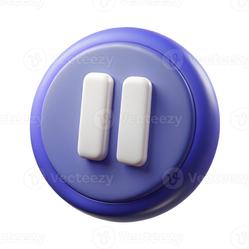 glorious mysterious tropical Pause button icon. Crisp edges, minimal design, single-weight stroke. with Scalable Design. high resolution png