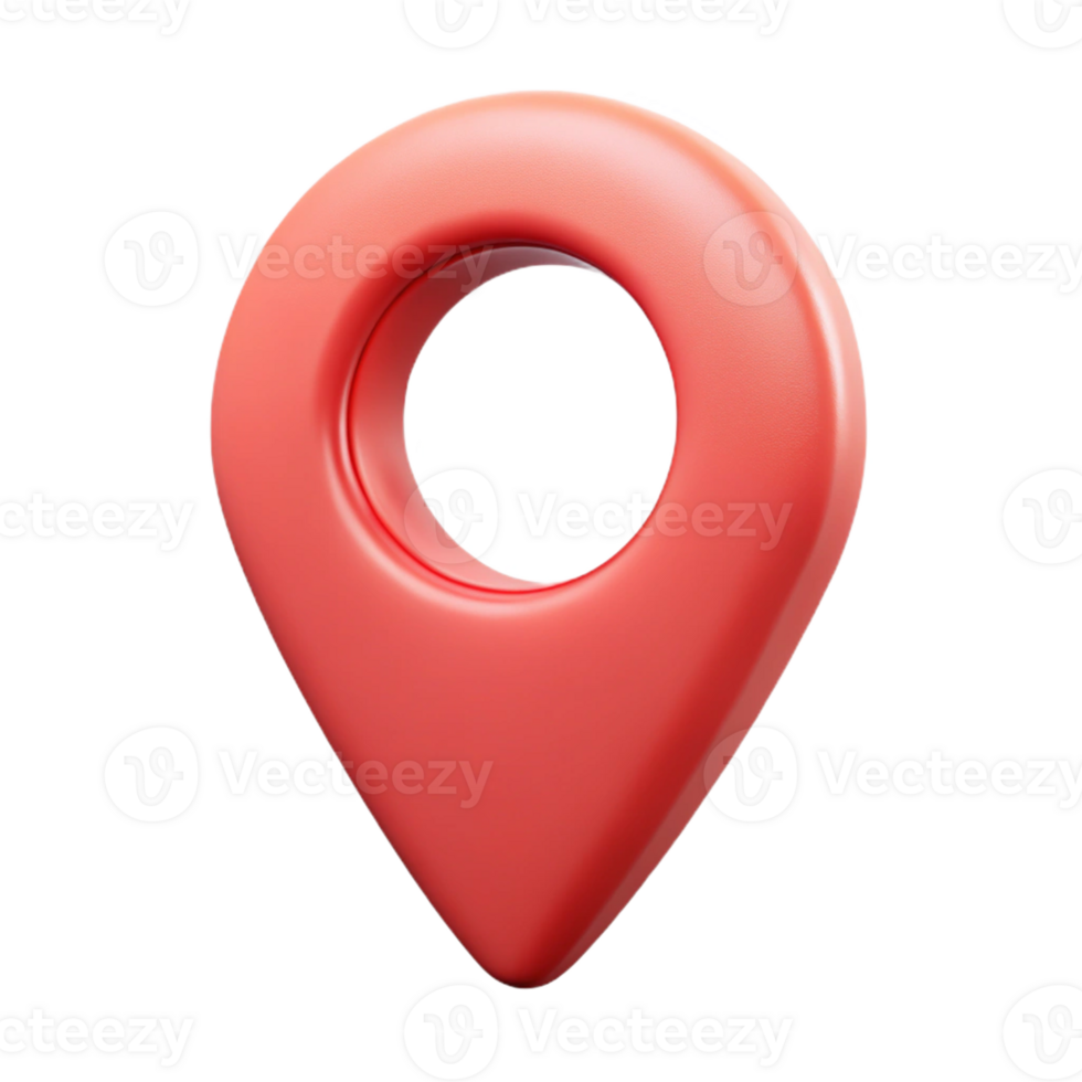 calm vibrant Minimalist symbol of location. Pin icon with clean lines. Scalable, flat color with Scalable Design. original png