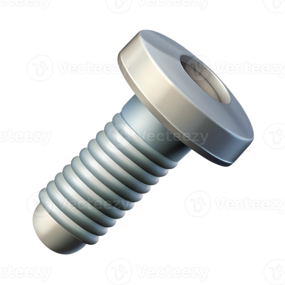 magnificent whimsical rustic Technical drawing of a screw. Single-weight stroke, clean lines with Scalable Design. fine detail png