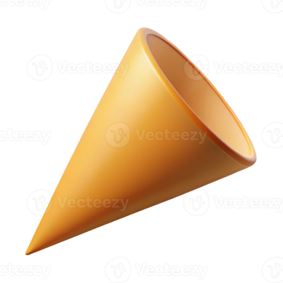 celebrated baroque Geometric rendering of a cone. Crisp edges, clean lines with Scalable Design. 8K png