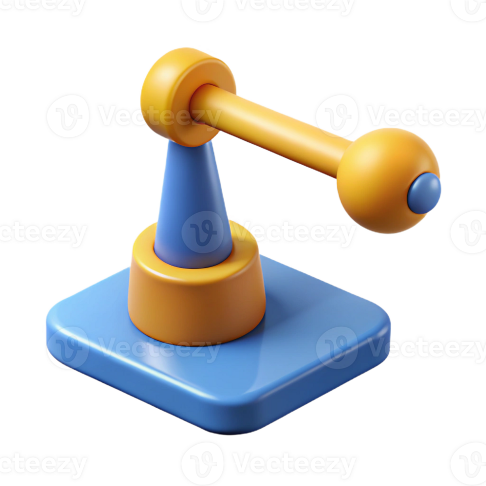 elegant contemporary Scalable diagram of a simple lever. Single-weight stroke, minimal design, flat color with Scalable Design. detailed png