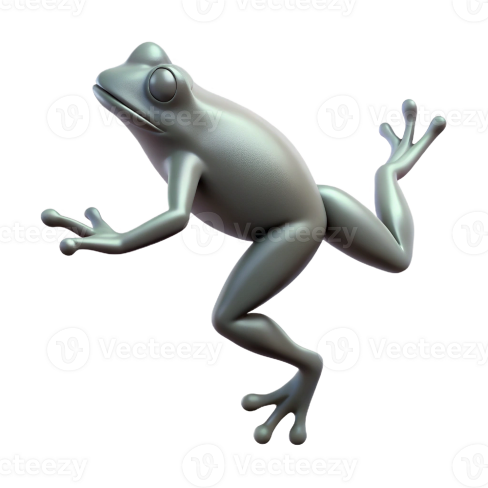 enchanting rare Silhouette of a leaping frog. Single-weight stroke, with Scalable Design. png