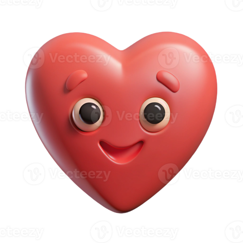 splendid inspired Heart-shaped character with a simple smile. Scalable, clean lines, flat color with Scalable Design. png