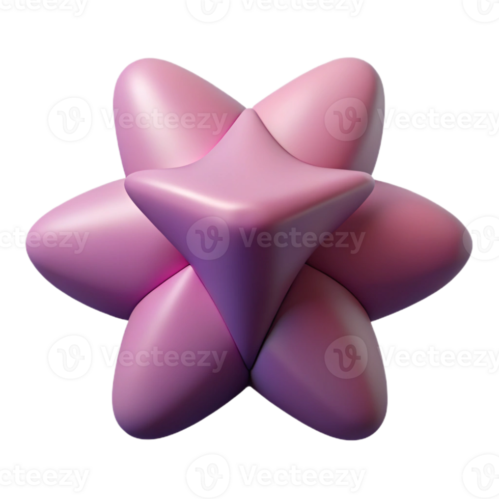 mysterious fascinating Symmetrical abstract shape. Single-weight stroke, flat color with Scalable Design. ultra HD png