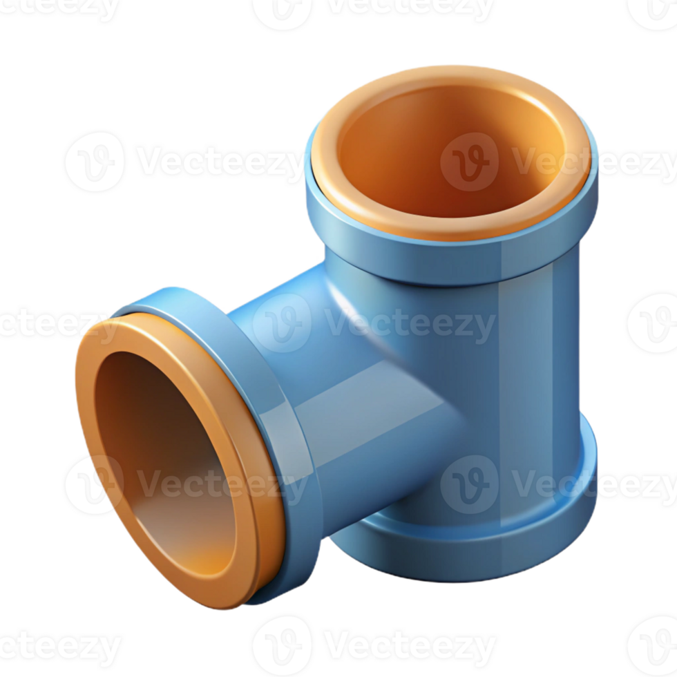 splendid coveted Flat color illustration of a pipe fitting. Clean lines, single-weight stroke with Scalable Design. png