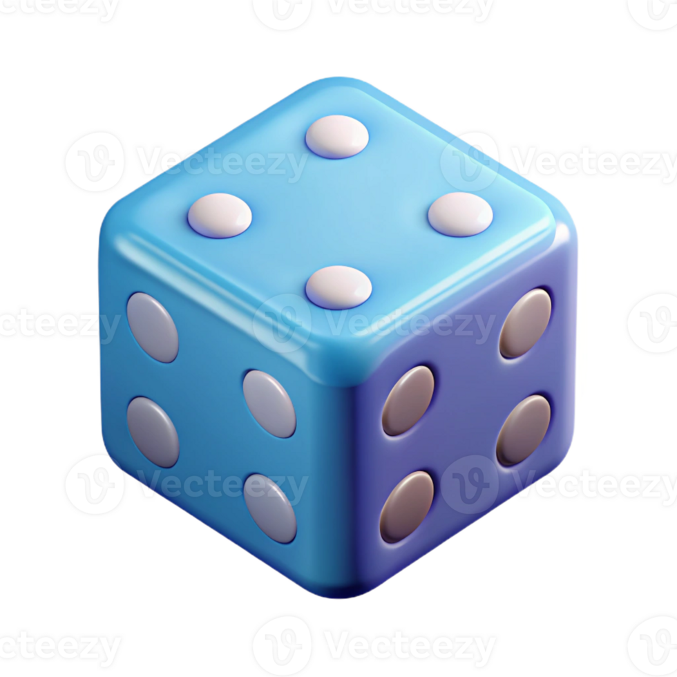 celebrated art deco Isometric set of dice with solid color and crisp edges. Minimal design with Scalable Design. artisan png
