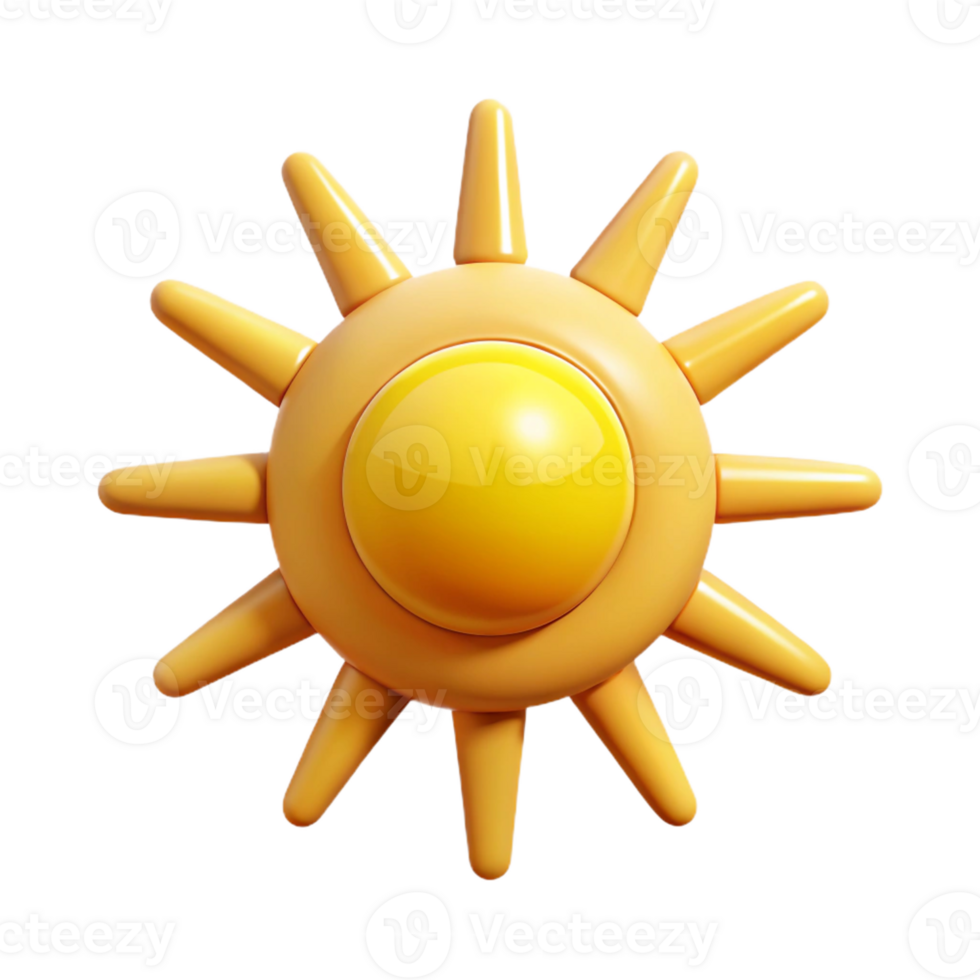 immaculate remarkable Stylized sun icon with clean lines and symmetrical design. Flat color with Scalable Design. png
