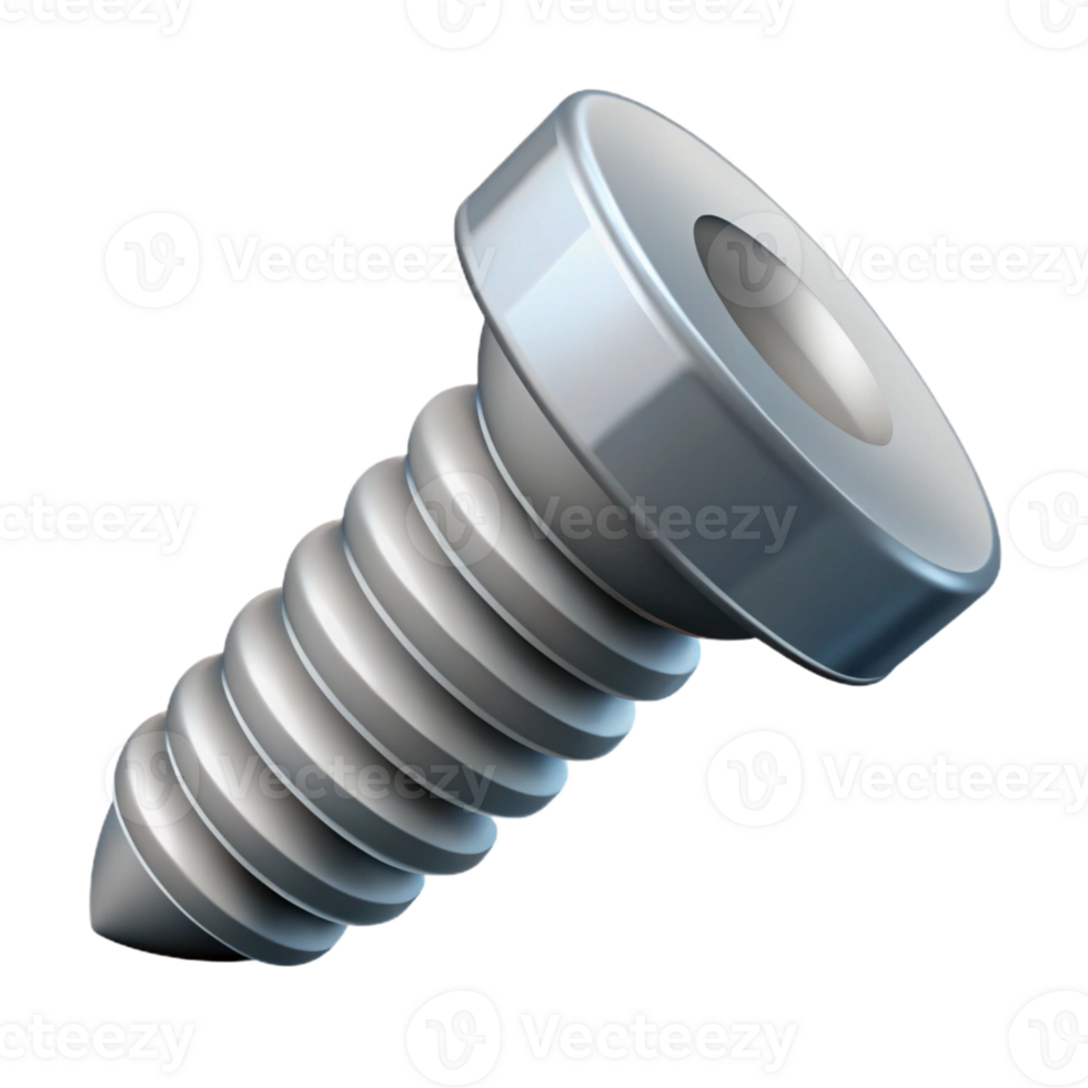signature creative Technical drawing of a screw. Single-weight stroke, clean lines with Scalable Design. precision png