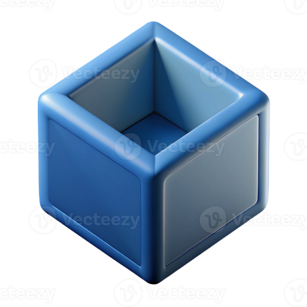 signature abstract Geometric silhouette of a cube. Crisp edges, clean lines with Scalable Design. flawless png