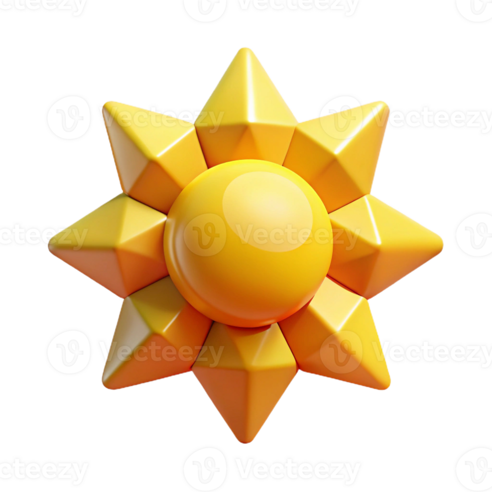 enchanting quintessential A geometric sun icon with clean lines. Single-weight stroke, with Scalable Design. png