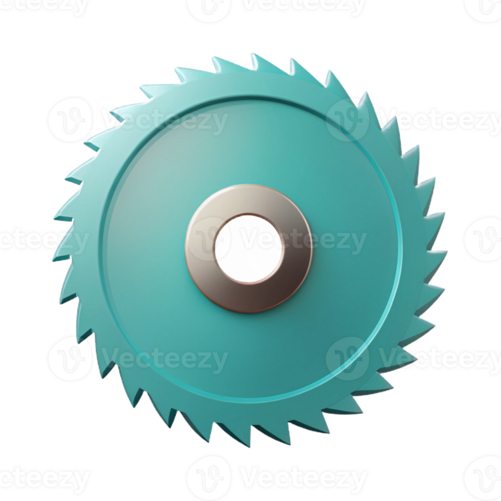 glorious traditional Flat color technical drawing of a saw blade. Minimal design, clean lines with Scalable Design. precision png