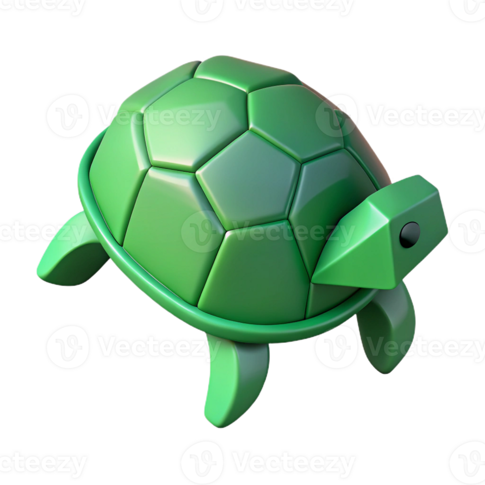 hypnotic remarkable Minimal geometric turtle with clean lines and flat green color with Scalable Design. png